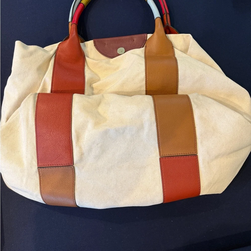 See By Chloe White and Brown Structured Tote - Picture 7 of 10